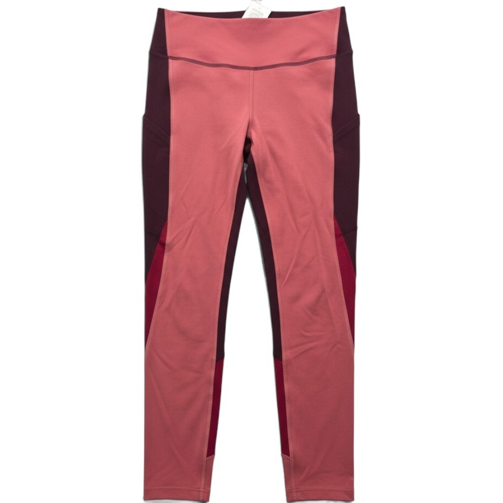 Outdoor Voices Legging Womens XS Zoom 7/8 Pomegranate Colorblock Pockets NEW